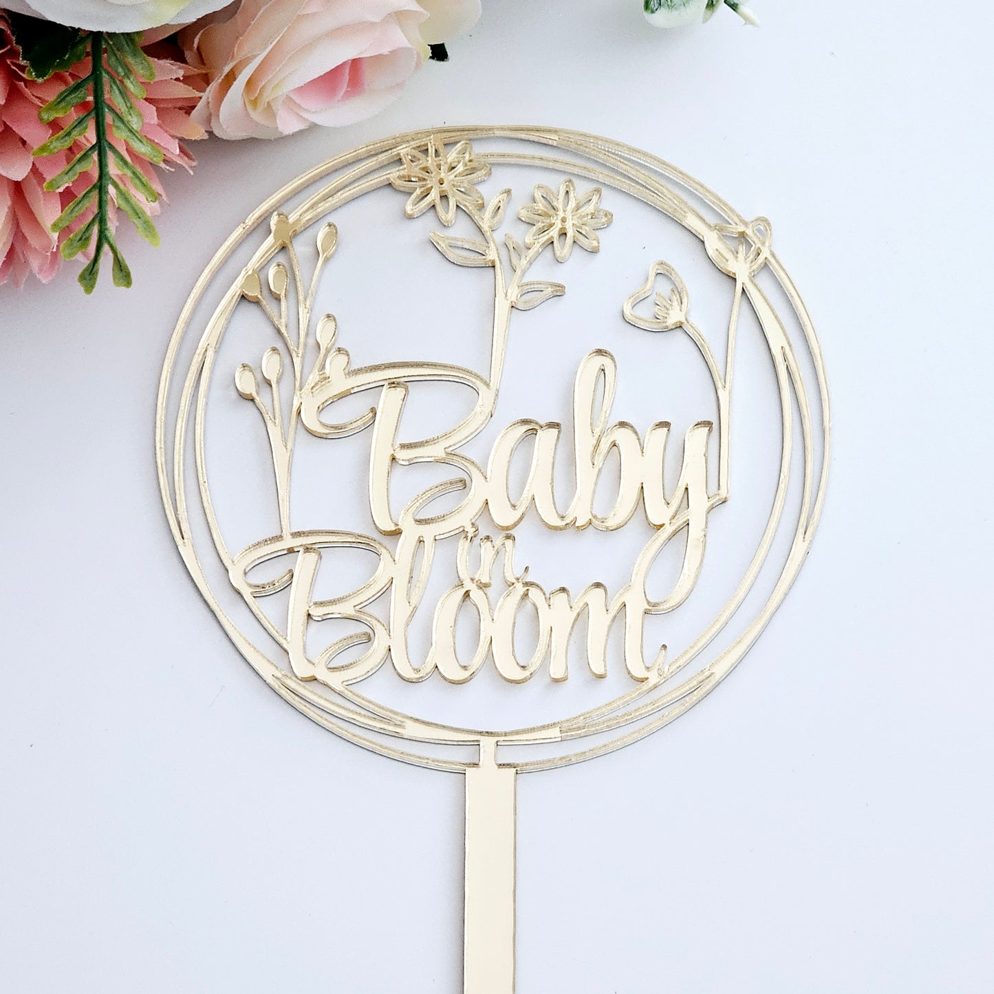 Baby in Bloom Cake Topper