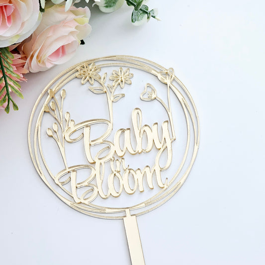 Baby in Bloom Cake Topper