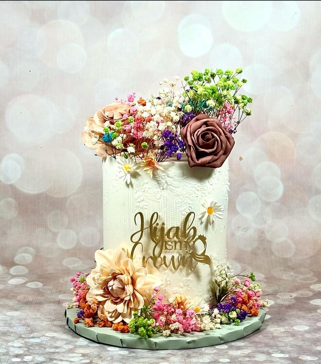 Hijab is my Crown Cake Charm/Cake Topper