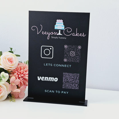 Custom Printed Qr Code Sign