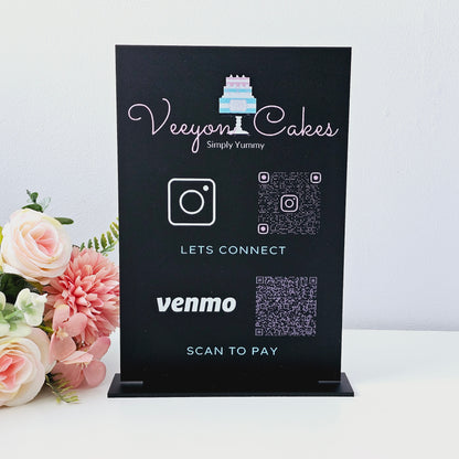 Custom Printed Qr Code Sign