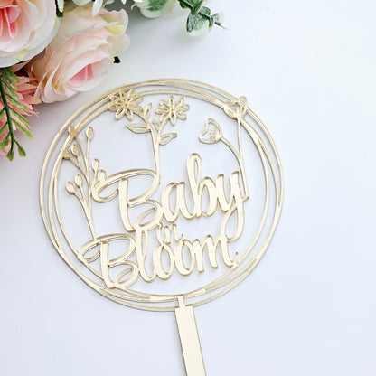Baby in Bloom Cake Topper