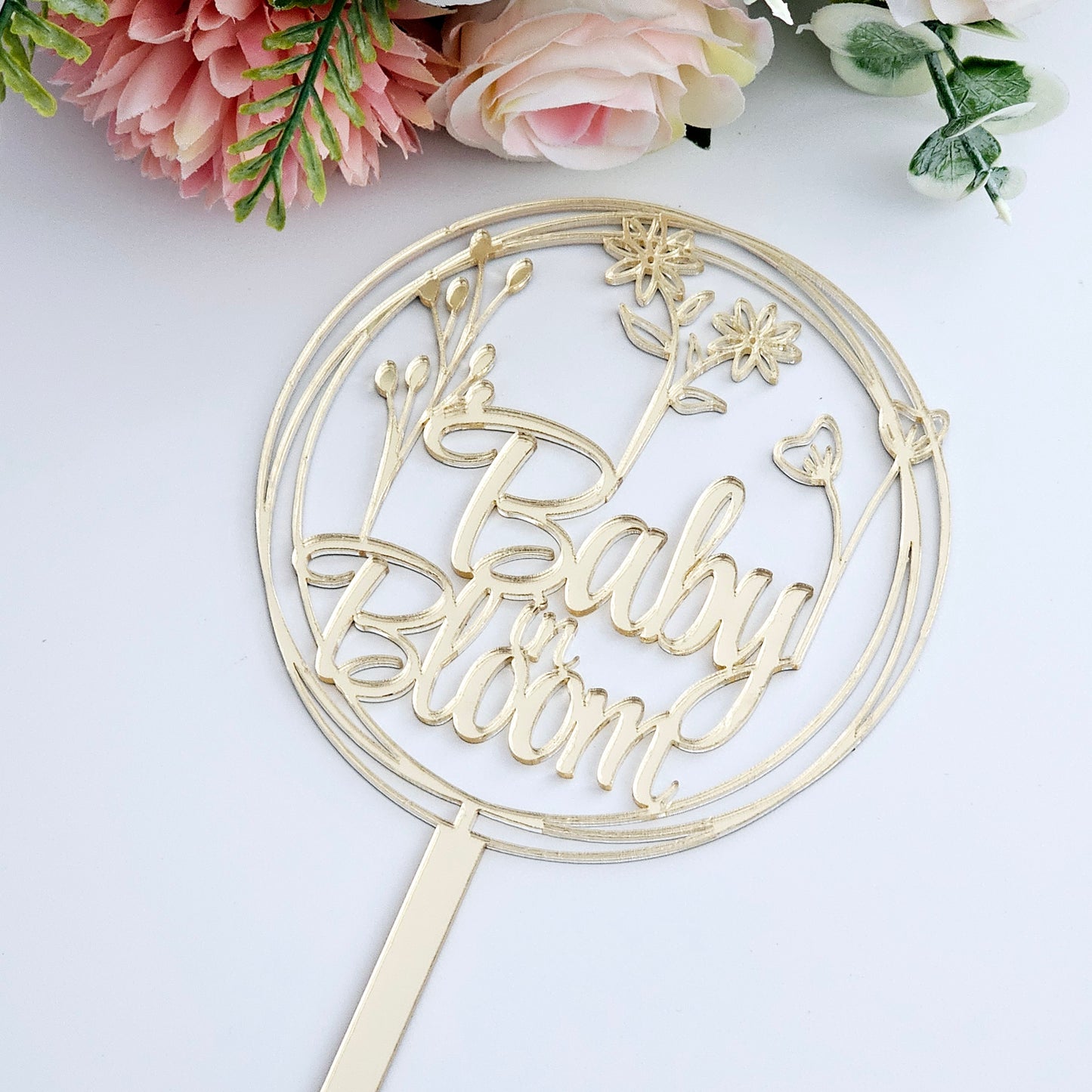 Baby in Bloom Cake Topper