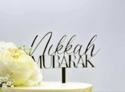 Nikkah Mubarak Cake Topper | Cake Charm