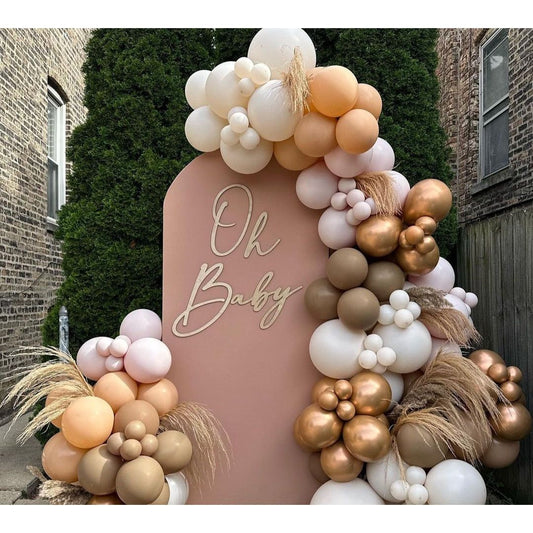 Wood Backdrop Sign