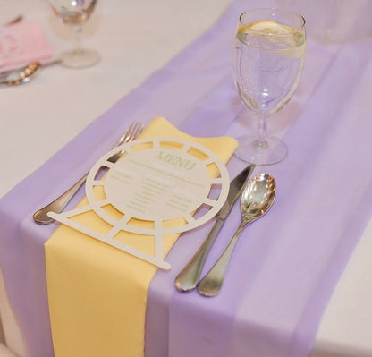 Custom Shaped Menu cards