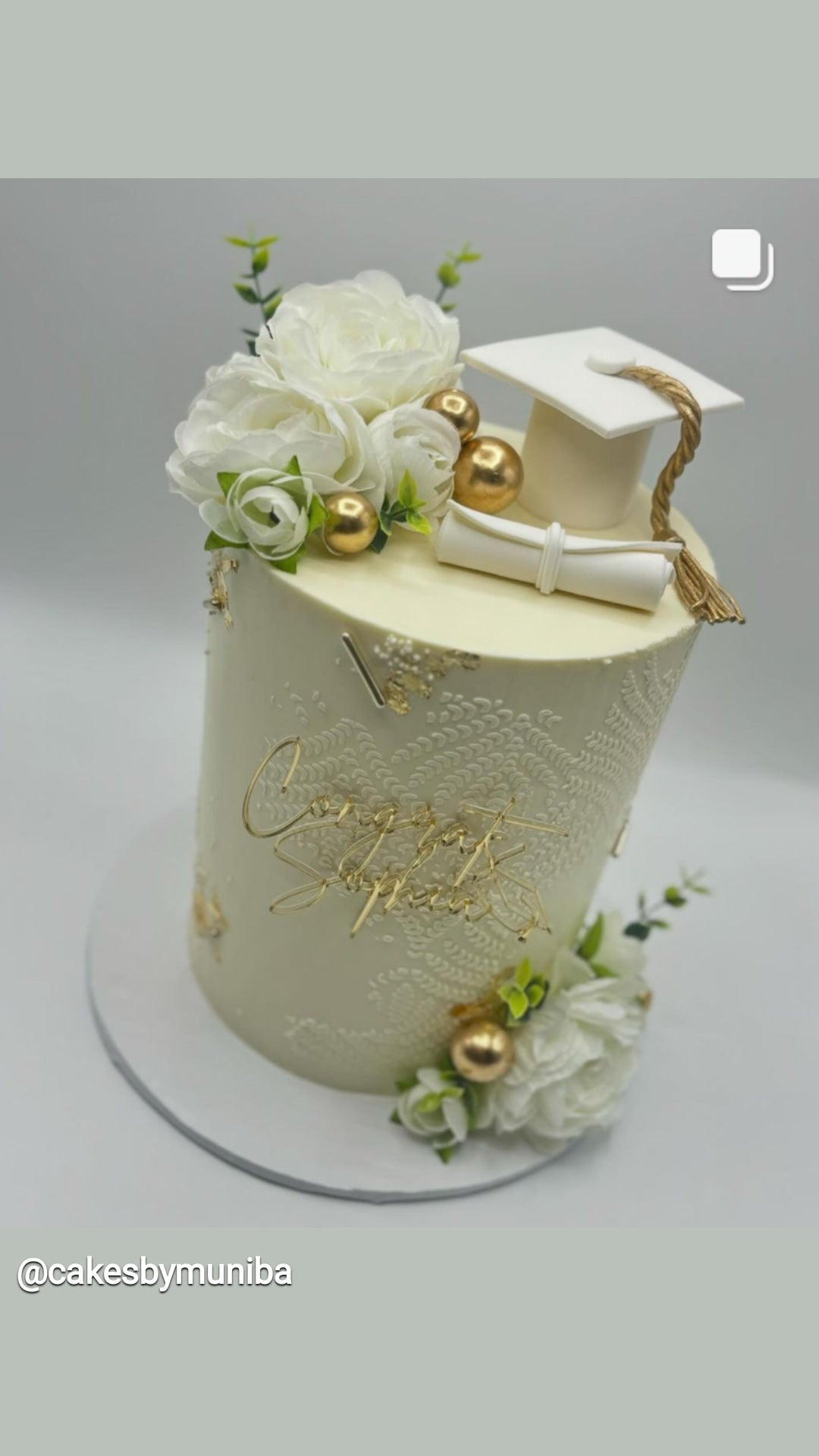 Graduation Cake Charm