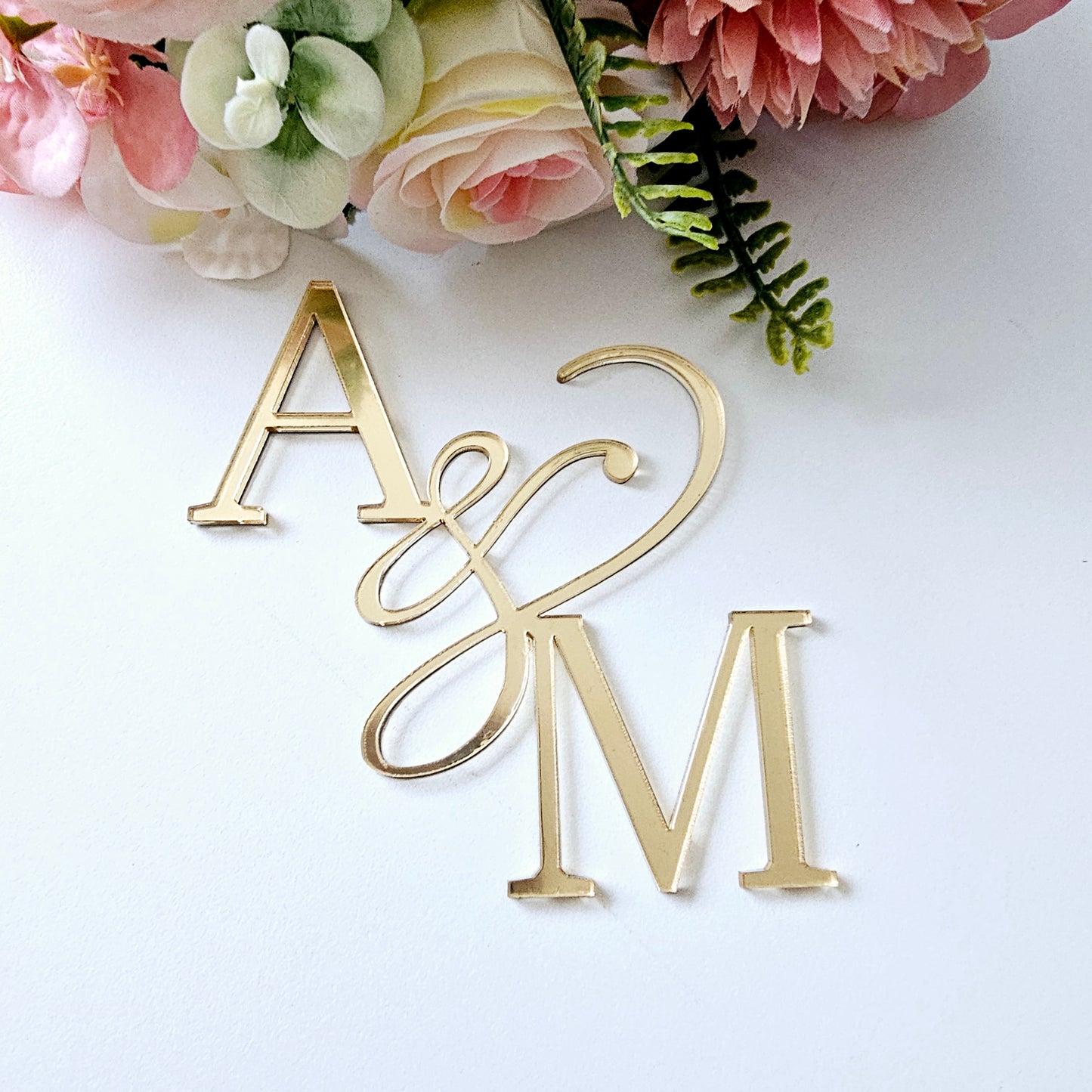 Wedding Initial Cake Charm