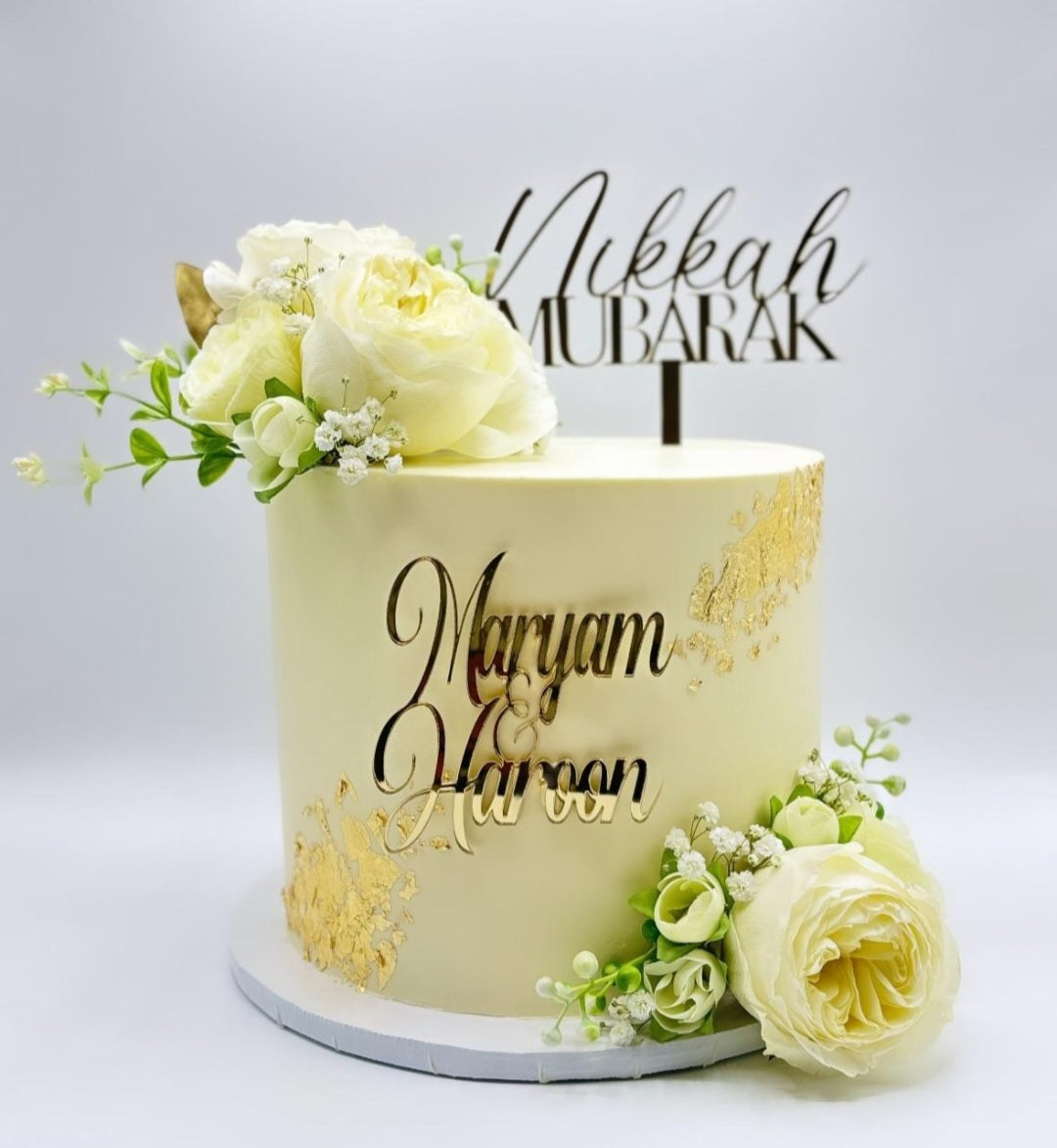 Nikkah Mubarak Cake Topper | Cake Charm