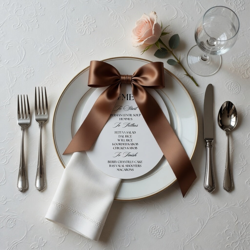 40 Menu Cards Custom