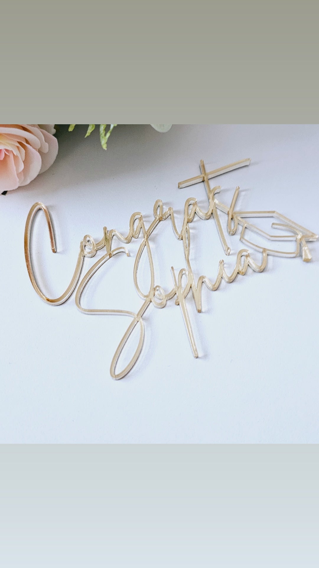 Graduation Cake Charm