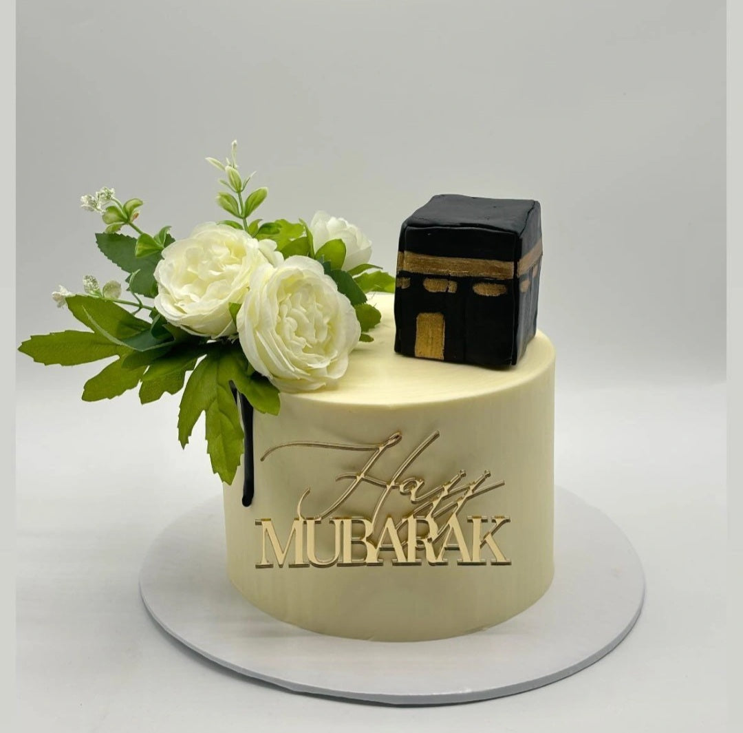 Hajj Mubarak Cake Charm