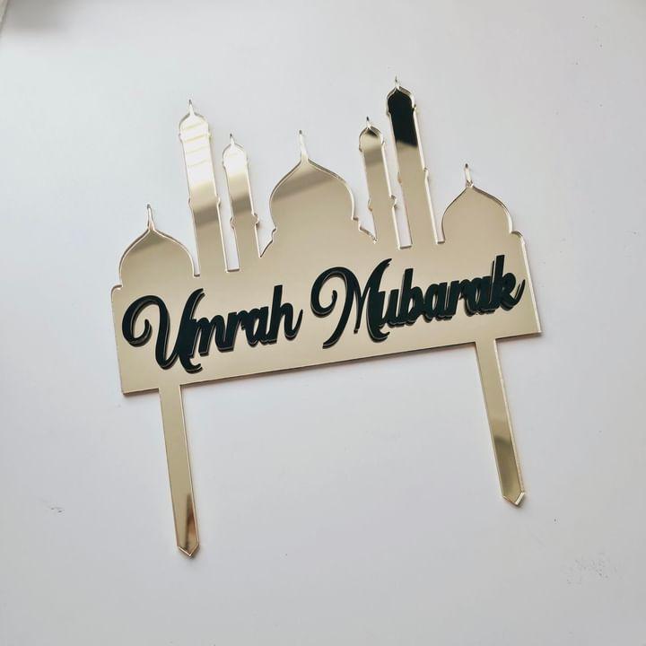 Umrah Mubarak Cake Topper