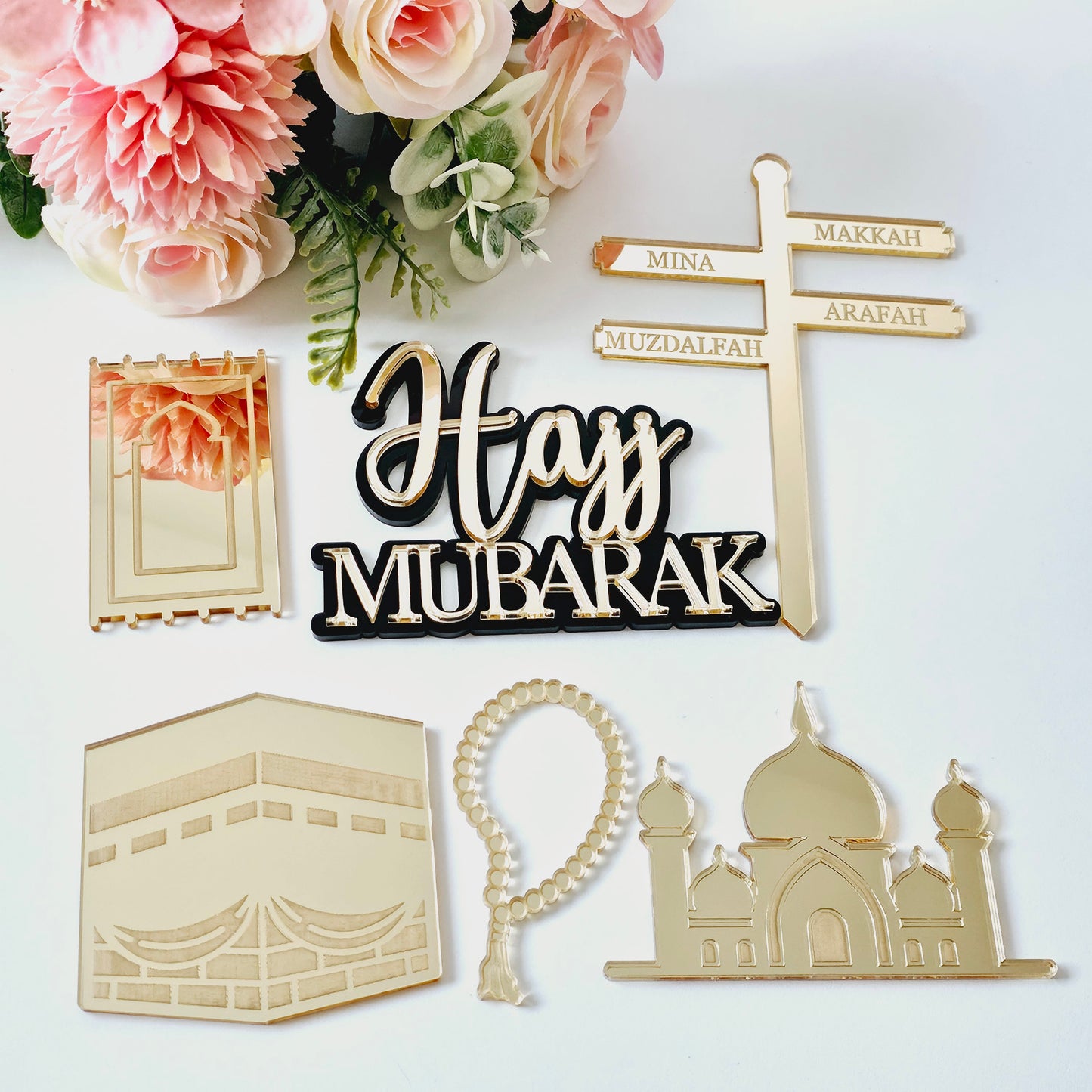 Hajj Cake Topper Set