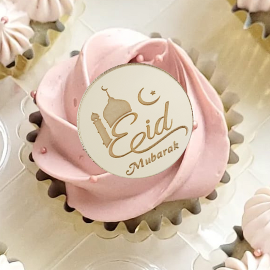 Eid Mubarak Cupcake Toppers